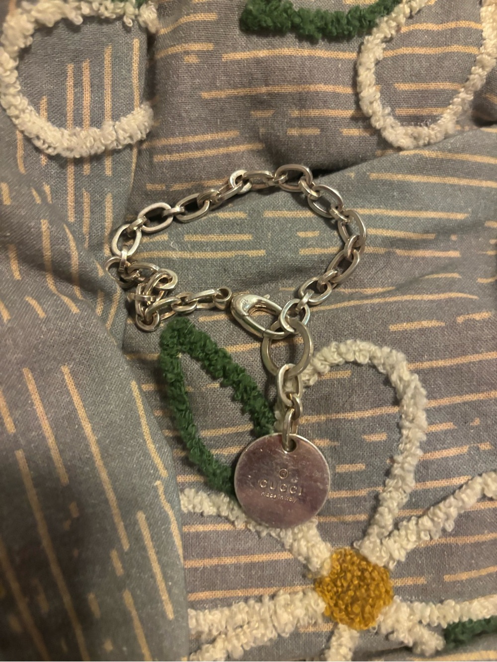 Gucci Silver Link Chain Bracelet with Disc Charm - Silver - Picture 4 of 4